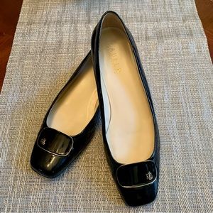 EUC - Ralph Lauren Black Patent Leather Flats 🖤